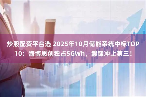 炒股配资平台选 2025年10月储能系统中标TOP10:海博思创独占5GWh,赣锋冲上第三!